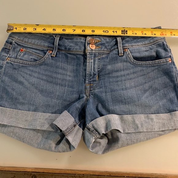 Hudson Crowley Mid Rise Cuffed Jean Shorts - Picture 5 of 9